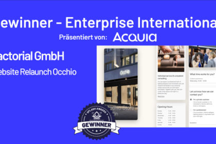Gewinner-Projekt der Kategorie Enterprise International