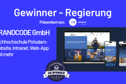 Gewinner-Projekt der Kategorie Regierung