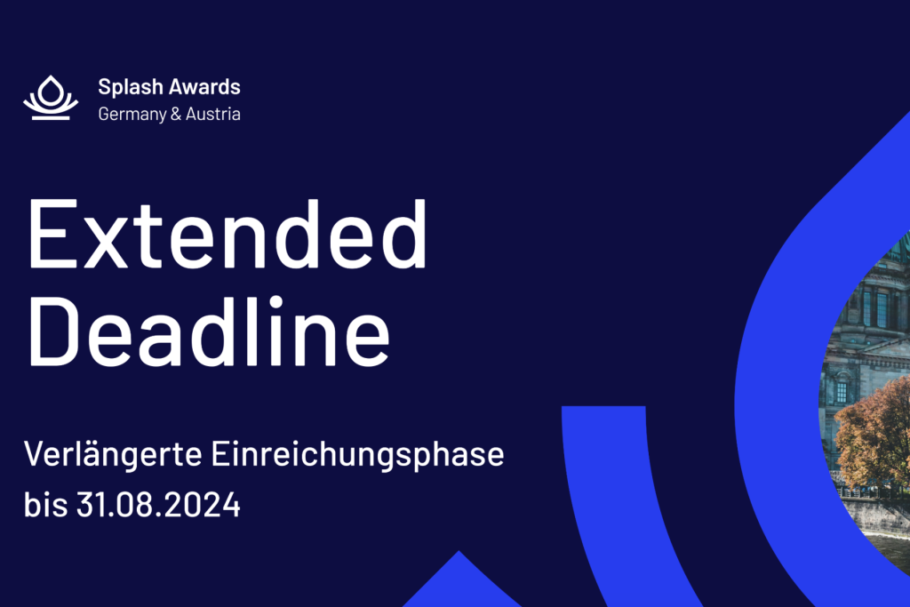 Splash Awards Bild, dass die Extended Deadline verkündet